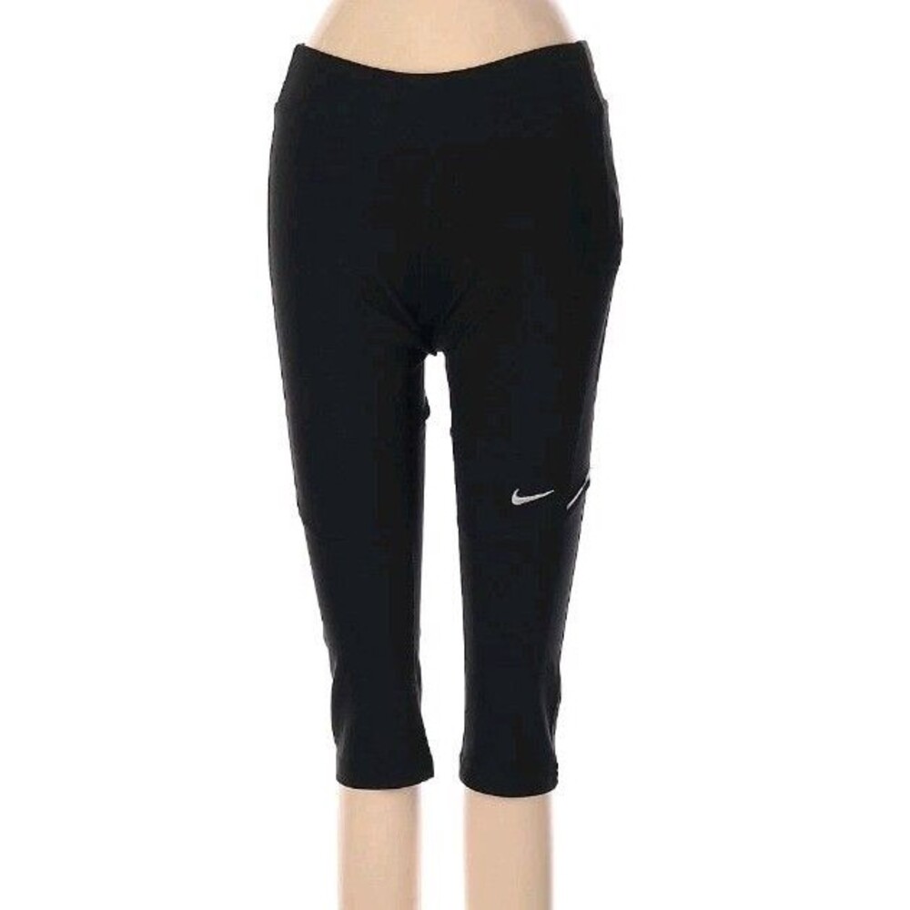 NWT Nike Dri-Fit Black Athletic Running Capri Leggings sz XS Junior Womens